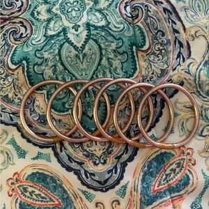 BUDHAGIRL champagne bangles size medium